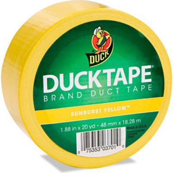 Shurtech Brands Duck® Colored Duct Tape, 1.88"W x 20 yds - 3" Core - Yellow 1304966